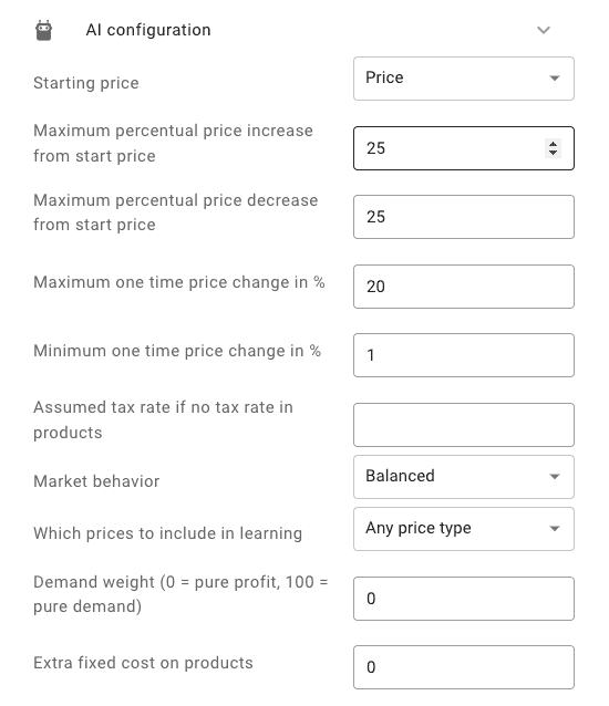 ai_optimisation settings